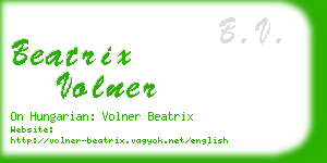 beatrix volner business card